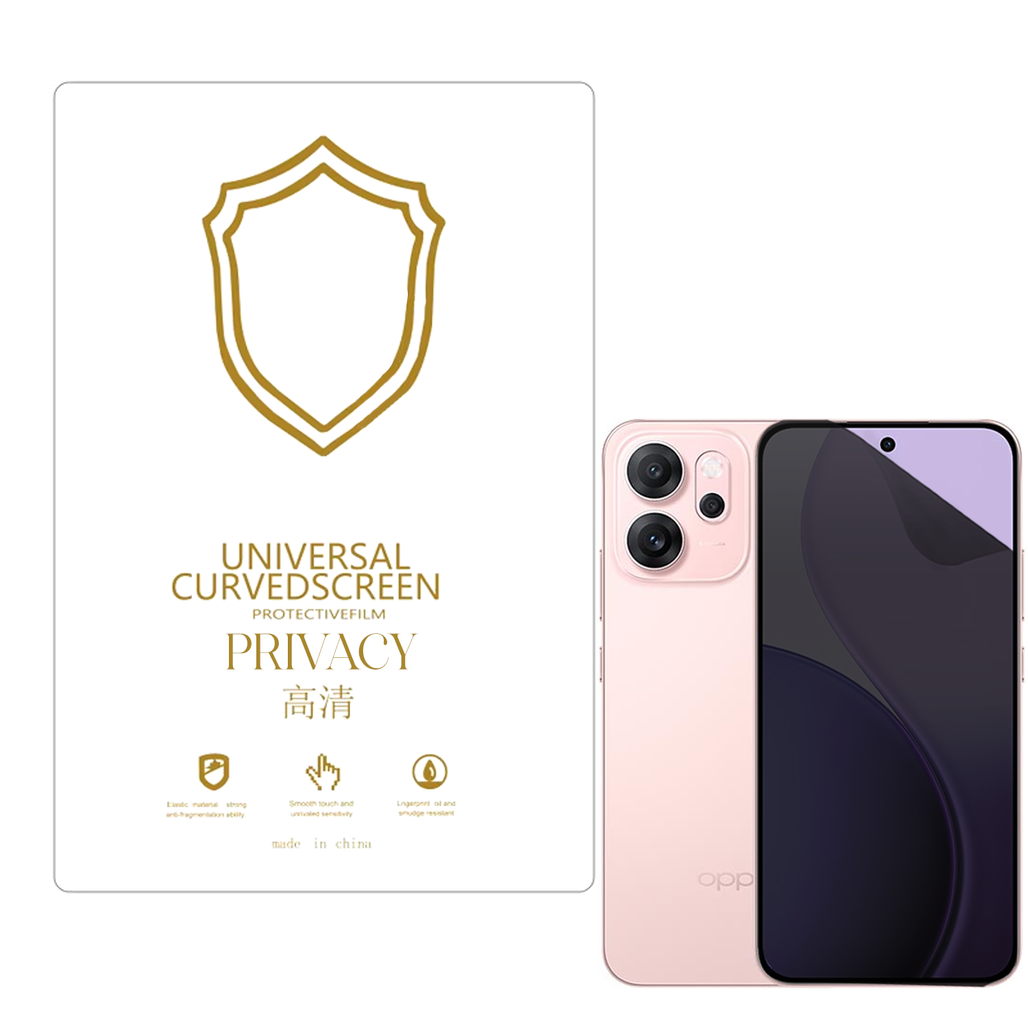 Microcase Oppo Reno 14F ile Uyumlu Privacy Gizlilik Filtreli Hayalet Nano Ekran Koruyucu-EKM110