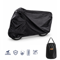 Microcase Universal Su Geçirmez Motosiklet Scooter Brandası Örtüsü Lastikli Taşıma Çantalı 200x75x115 CM AL5494