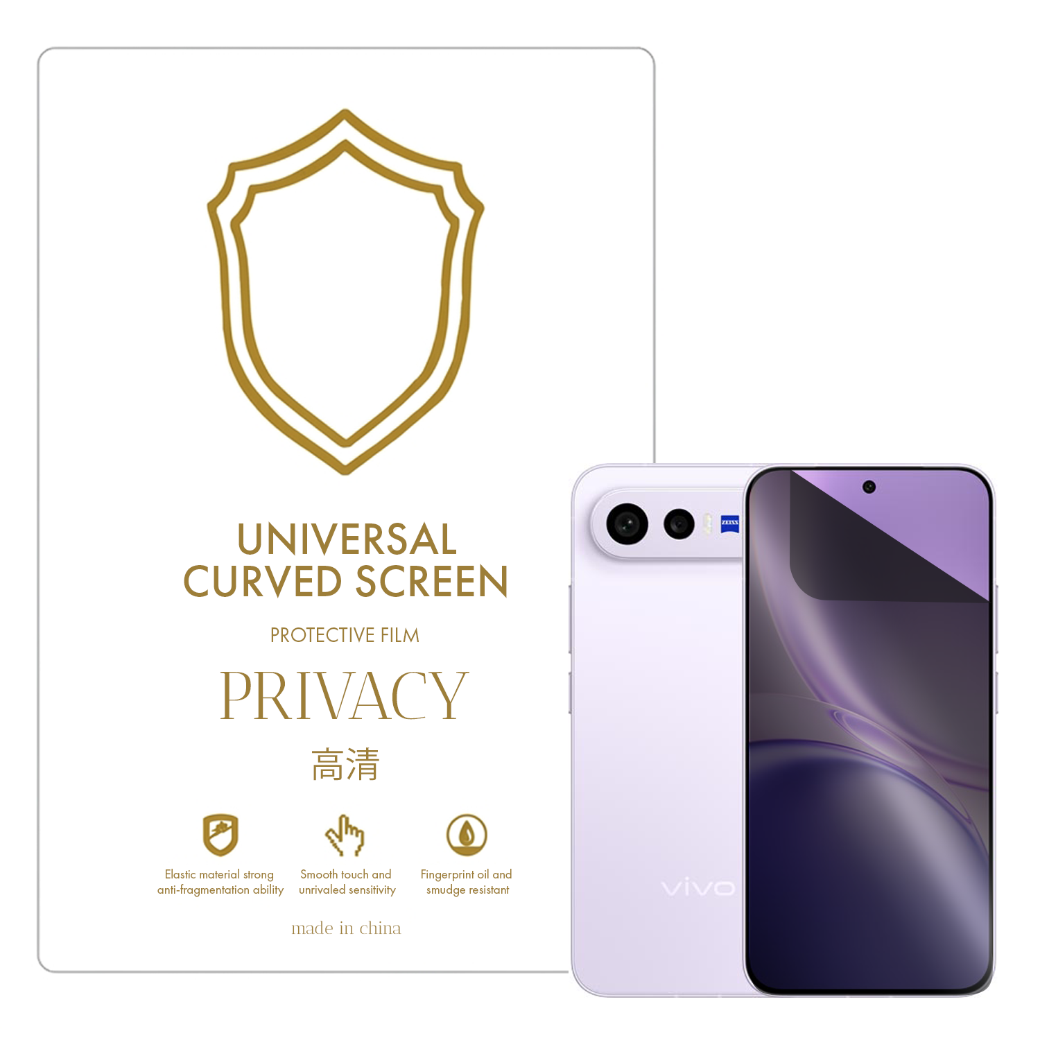 Microcase Vivo X300 FE  ile Uyumlu Privacy Gizlilik Filtreli Hayalet Nano Ekran Koruyucu-EKM110