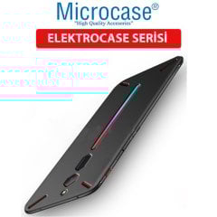 Microcase ZTE Nubia Red Magic 3 - 3S Elektrocase Serisi Kamera Korumalı Silikon Kılıf - Siyah + Tempered Glass Cam Koruma