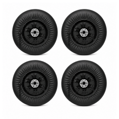 Microcase Suni Deri Oto Yedek Yazlık Kışlık Su Geçirmez UV Koruyucu Lastik Koruma Kılıfı 16-20 inch 4 AD Siyah AL5676