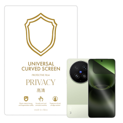 Microcase Vivo X300 Ultra  ile Uyumlu Privacy Gizlilik Filtreli Hayalet Nano Ekran Koruyucu-EKM110
