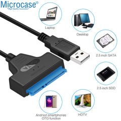 Microcase USB 2.0 to 2.5 inç Sata HDD SSD Çevirici Veri Aktarma Kurtarma Kablosu - AL2624