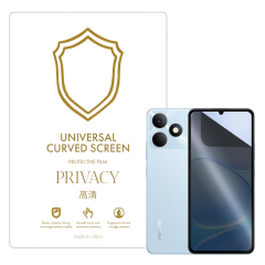 Microcase Realme Note 80 ile Uyumlu Privacy Gizlilik Filtreli Hayalet Nano Ekran Koruyucu-EKM110