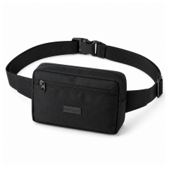 Microcase 3 Bölmeli Ayarlanabilir Askılı Unisex Bel ve Omuz Çantası Siyah AL5681