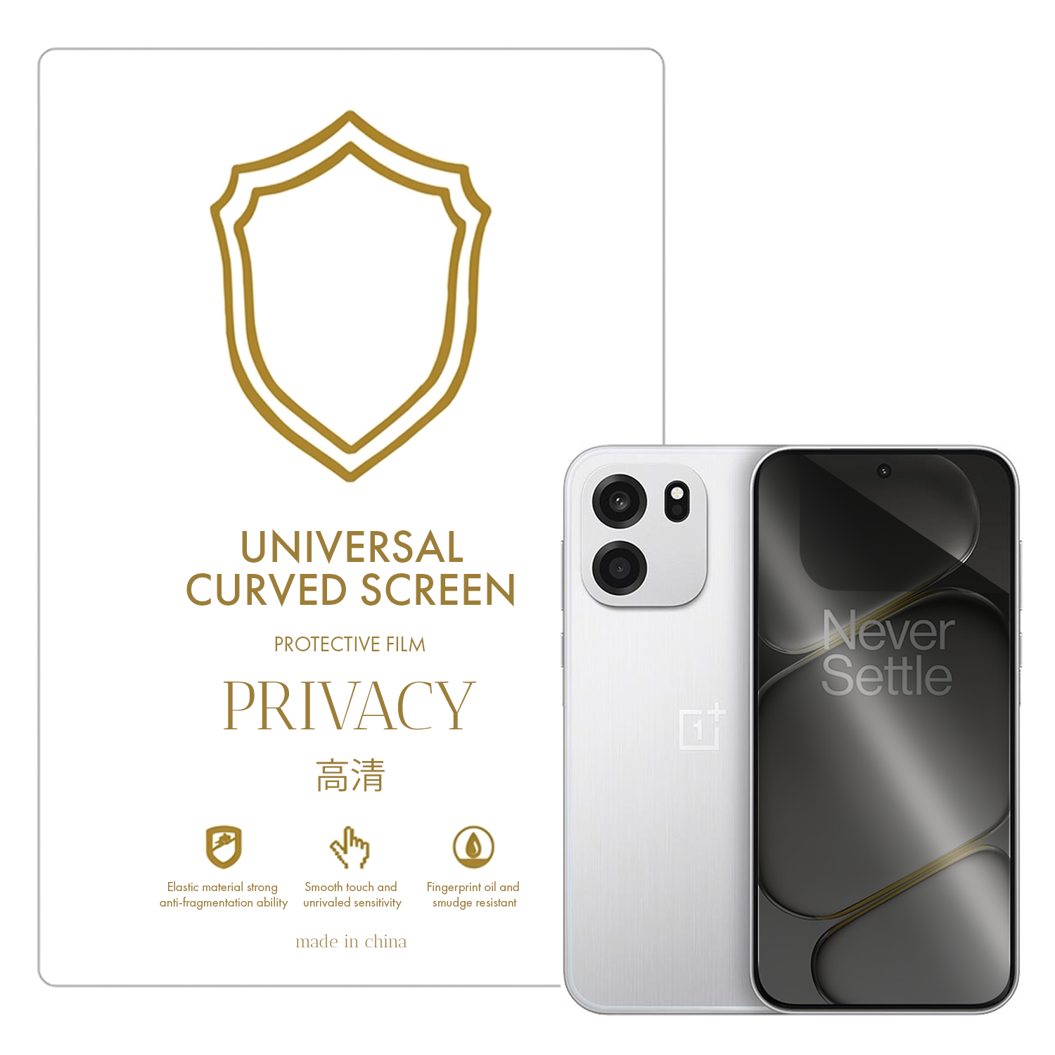 Microcase Oneplus Nord Ce 6  ile Uyumlu Privacy Gizlilik Filtreli Hayalet Nano Ekran Koruyucu-EKM110