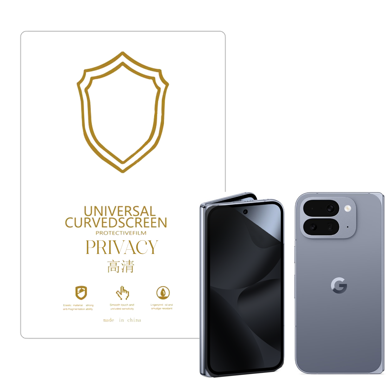 Microcase Google Pixel 10 Pro Fold ile Uyumlu Privacy Gizlilik Filtreli Hayalet Nano Ekran Koruyucu-EKM110