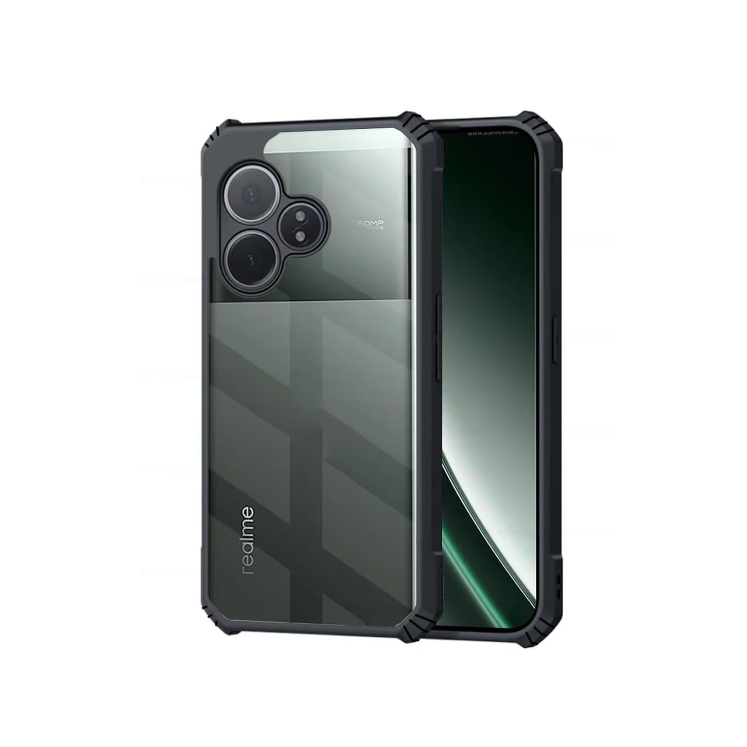 Microcase Realme GT6T /GT6/GT NEO6/GT NEO6SE ile uyumlu Airbag Serisi Darbeye Dayanıklı Köşe Korumalı Tpu Kılıf - AL3370