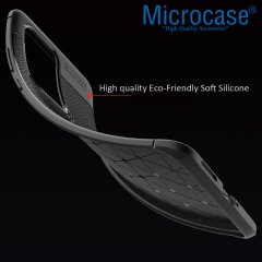Microcase Huawei P40 Pro Leather Tpu Silikon Kılıf - Siyah