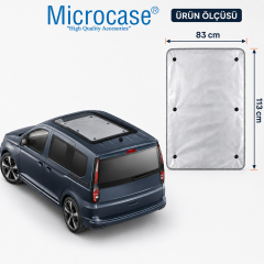 Microcase Volkswagen Caddy ile Uyumlu Vantuzlu Sunroof UV Koruyucu Güneşlik Koruyucu AL003