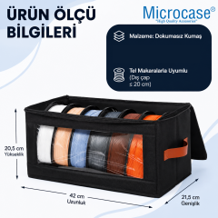 Microcase 3D Yazıcı 6 Adet Filament Saklama Kapasiteli Muhafaza Taşıma Çantası Siyah 1 AD AL5682