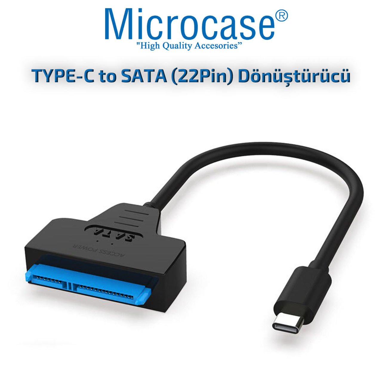 Microcase Type C to 2.5 inç Sata HDD SSD Çevirici Veri Aktarma Kurtarma Kablosu - AL2626