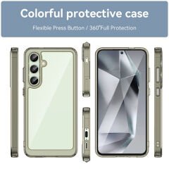 Microcase Samsung Galaxy S26 Shield Serisi Darbeye Dayanıklı Yarı Esnek Plastik Tpu Kılıf - AL8100