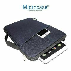 Microcase Samsung Tab Active 3 SM-T575 Tablet Kot Desenli Tablet Çanta+Türkçe Bluetooth Klavye+Mouse+Tablet Standı-AL8129