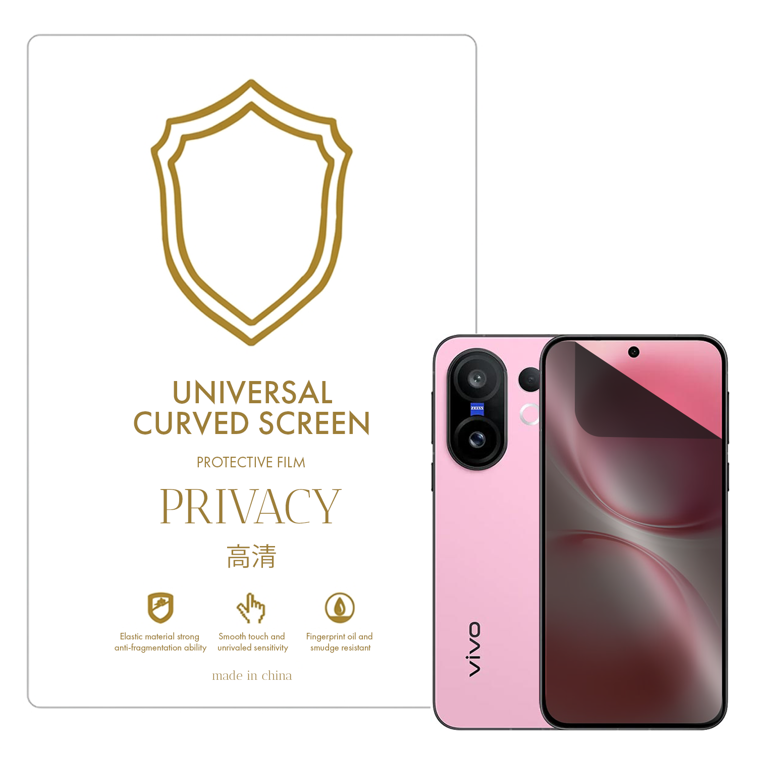 Microcase vivo X200 FE ile Uyumlu Privacy Gizlilik Filtreli Hayalet Nano Ekran Koruyucu-EKM110