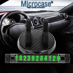 Microcase Mıknatıs Numaratörlü Araç içi Telefon Tutucu Siyah - AL2476