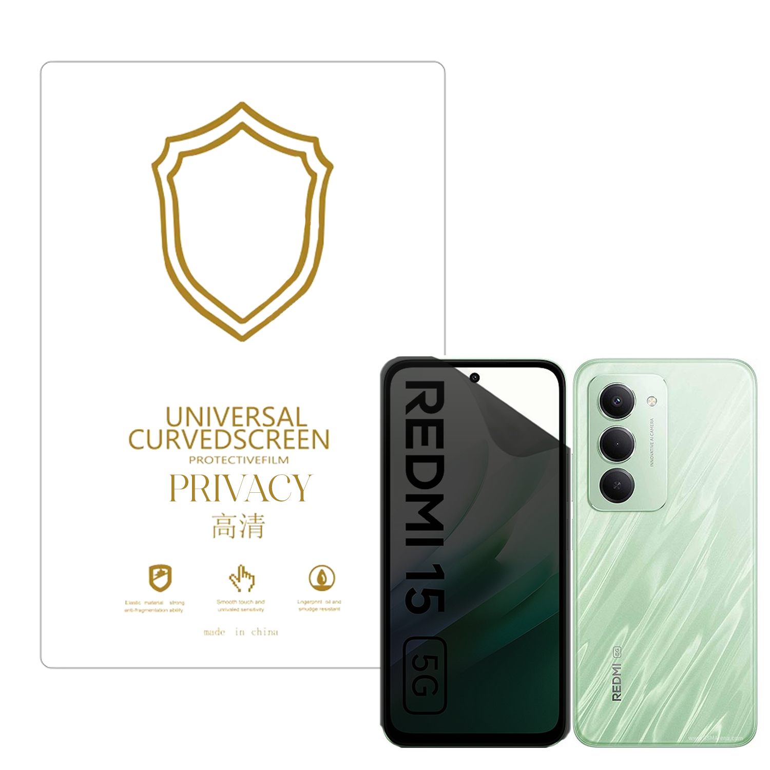 Microcase Xiaomi Redmi Note 15 ile Uyumlu Privacy Gizlilik Filtreli Hayalet Nano Ekran Koruyucu-EKM110