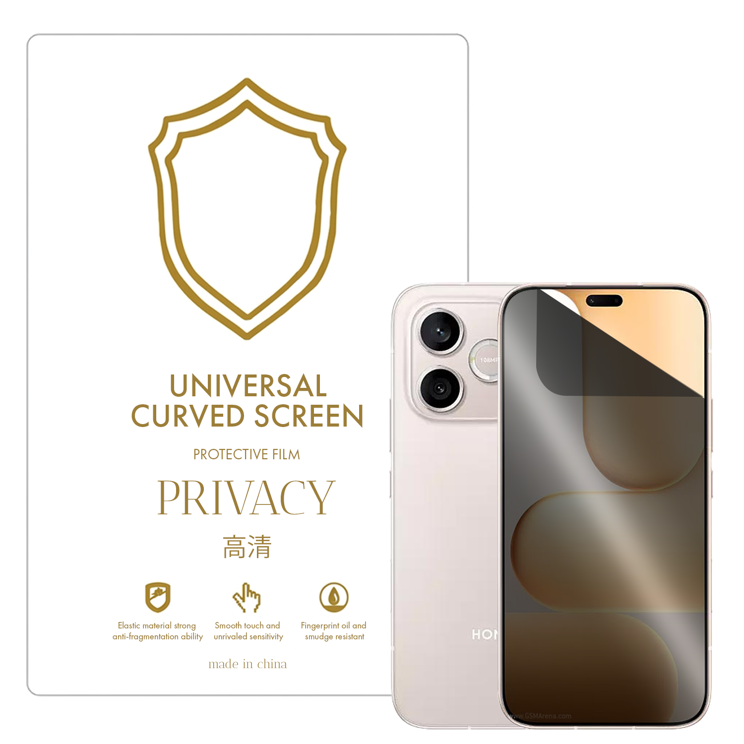 Microcase HONOR 600 Lite ile Uyumlu Privacy Gizlilik Filtreli Hayalet Nano Ekran Koruyucu-EKM110