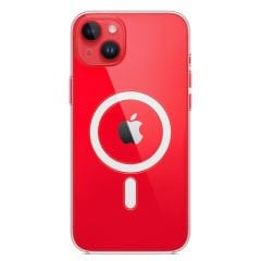 Microcase iPhone 14 için Magsafe Manyetik Darbeye Dayanıklı Yarı Esnek Plastik TPU Şeffaf Kılıf - AL8116