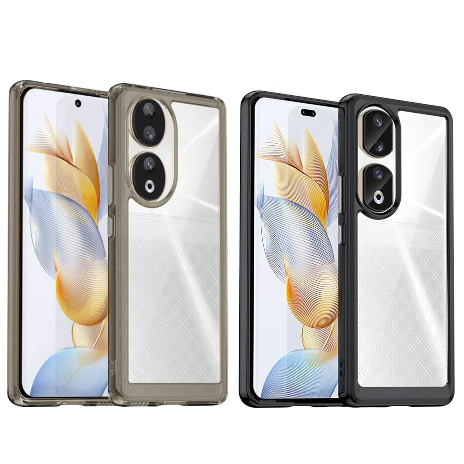 Microcase Honor 90 Shield Serisi Darbeye Dayanıklı Yarı Esnek Plastik Tpu Kılıf - AL8100