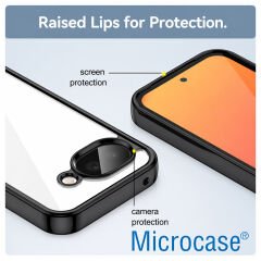 Microcase Google Pixel 10A Shield Serisi Darbeye Dayanıklı Yarı Esnek Plastik Tpu Kılıf - AL8100