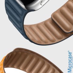 Microcase Apple Watch Ultra/Ultra 2 49mm ile   Uyumlu Mıknatıslı Deri Kordon Kayış - KY24-2