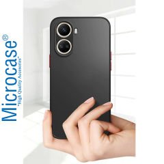 Microcase Huawei Nova 10 SE London Serisi Darbeye Dayanıklı Kılıf - Buzlu Siyah AL3415