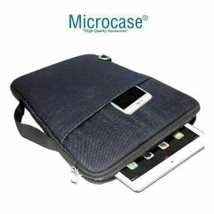 Microcase Lenovo Tab M10 Plus TB125FU 10.61 inch 3.Nesil  Kot Desenli Tablet Çanta+Türkçe Bluetooth Klavye+Mouse+Tablet Standı-AL8129