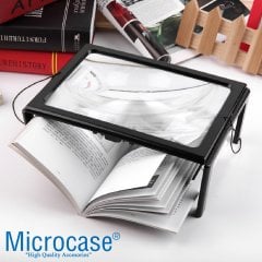 Led Işıklı , Ayaklı ve Boyun Askılı 3X Büyütme Büyüteç Model BY12