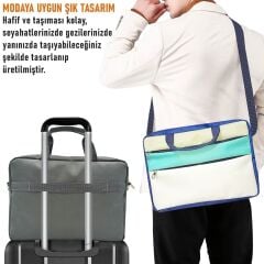 Microcase Samsung Galaxy Tab A11 8.7 inch ile uyumlu Tablet Macbook Laptop Tablet Çantası 2 Bölmeli AL4821