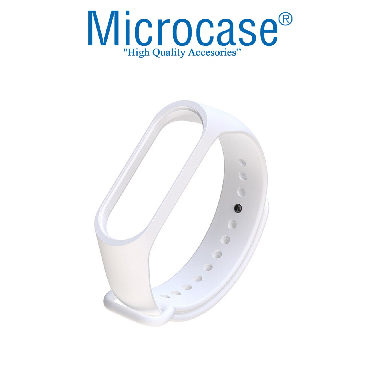 Microcase Xiaomi Mi Band 5 Silikon Kordon Kayış - BEYAZ