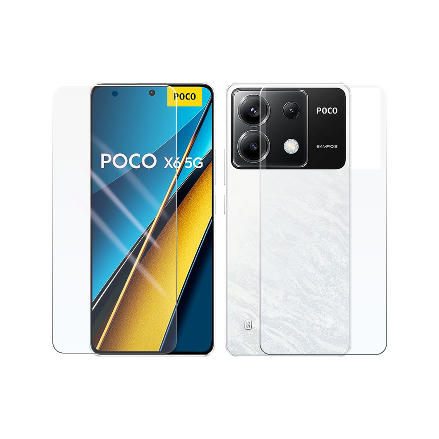 Microcase Xiaomi Poco X6 /Xiaomi Redmi Note 13 PRO 5G  Full Ön Arka Kaplama Koruma Filmi - AL3279