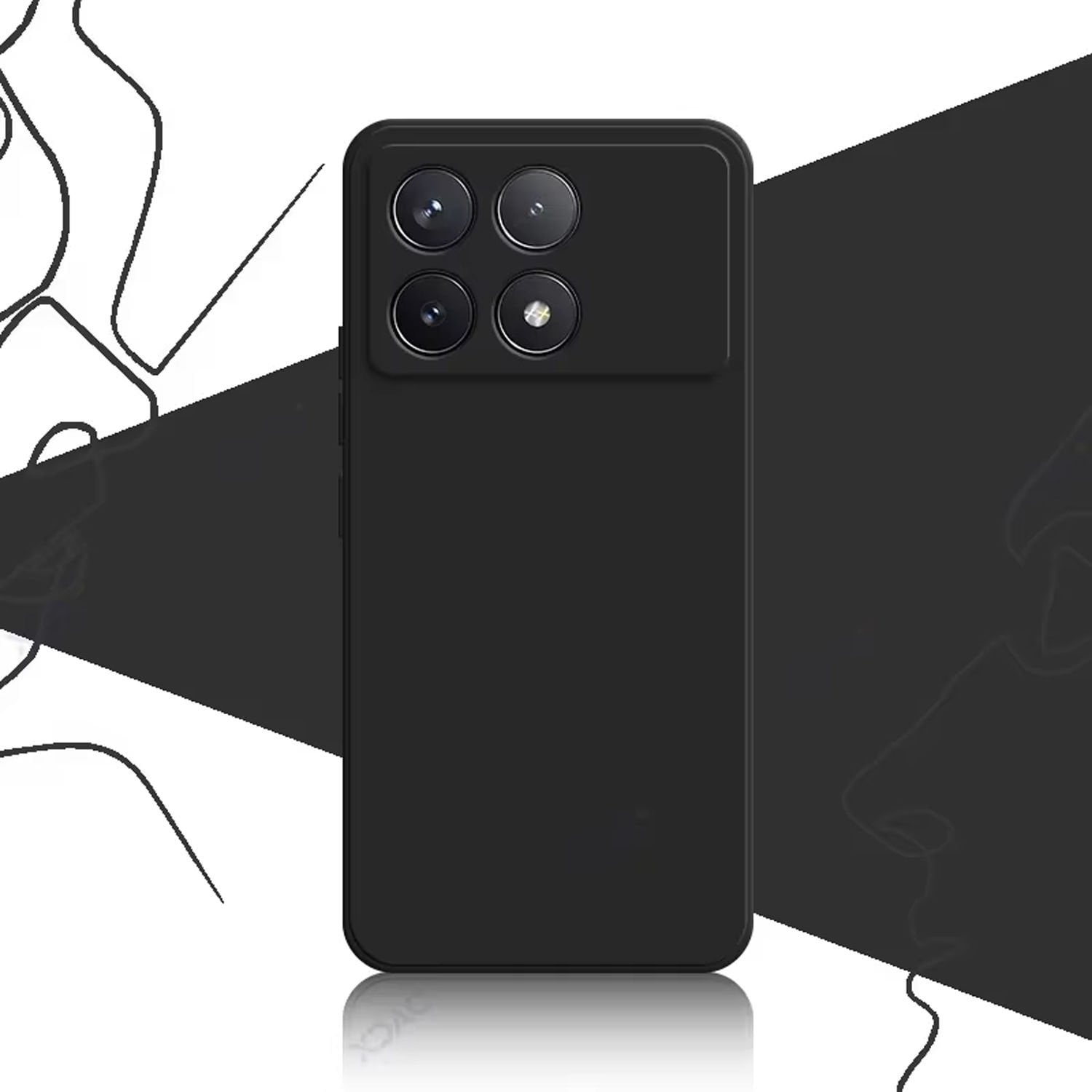 Microcase Xiaomi Redmi Poco F6 Pro ile Uyumlu Campro Serisi Kamera Korumalı Silikon Kılıf - AL3427