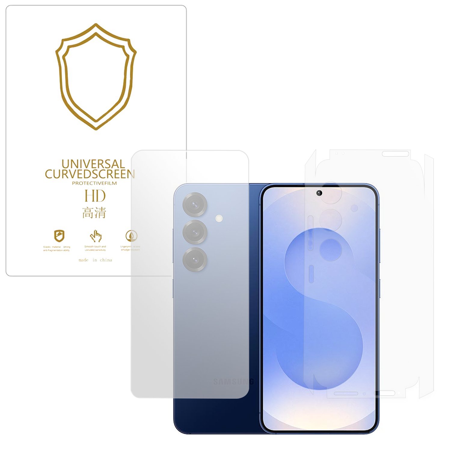 Microcase Samsung Galaxy S25 ile Uyumlu Full Tpu Ön Arka ve Yan 360 Nano Koruma- EKM116