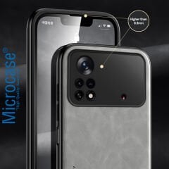 Microcase Xiaomi Redmi Note 12 Turbo / Poco F5 için Luxury Leather Series Deri Desenli Plastik Koruma Kılıf - AL8125