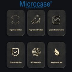 Microcase Xiaomi Redmi Note 12 Turbo / Poco F5 için Luxury Leather Series Deri Desenli Plastik Koruma Kılıf - AL8125