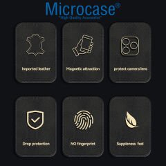 Microcase Xiaomi Redmi Note 12 Turbo / Poco F5 için Luxury Leather Series Deri Desenli Plastik Koruma Kılıf - AL8125