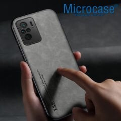 Microcase Xiaomi Redmi Note 12 Turbo / Poco F5 için Luxury Leather Series Deri Desenli Plastik Koruma Kılıf - AL8125