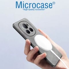 Microcase Honor Magic 6 Pro Magsafe Uyumlu Deri Kaplama Standlı Kılıf AL4969