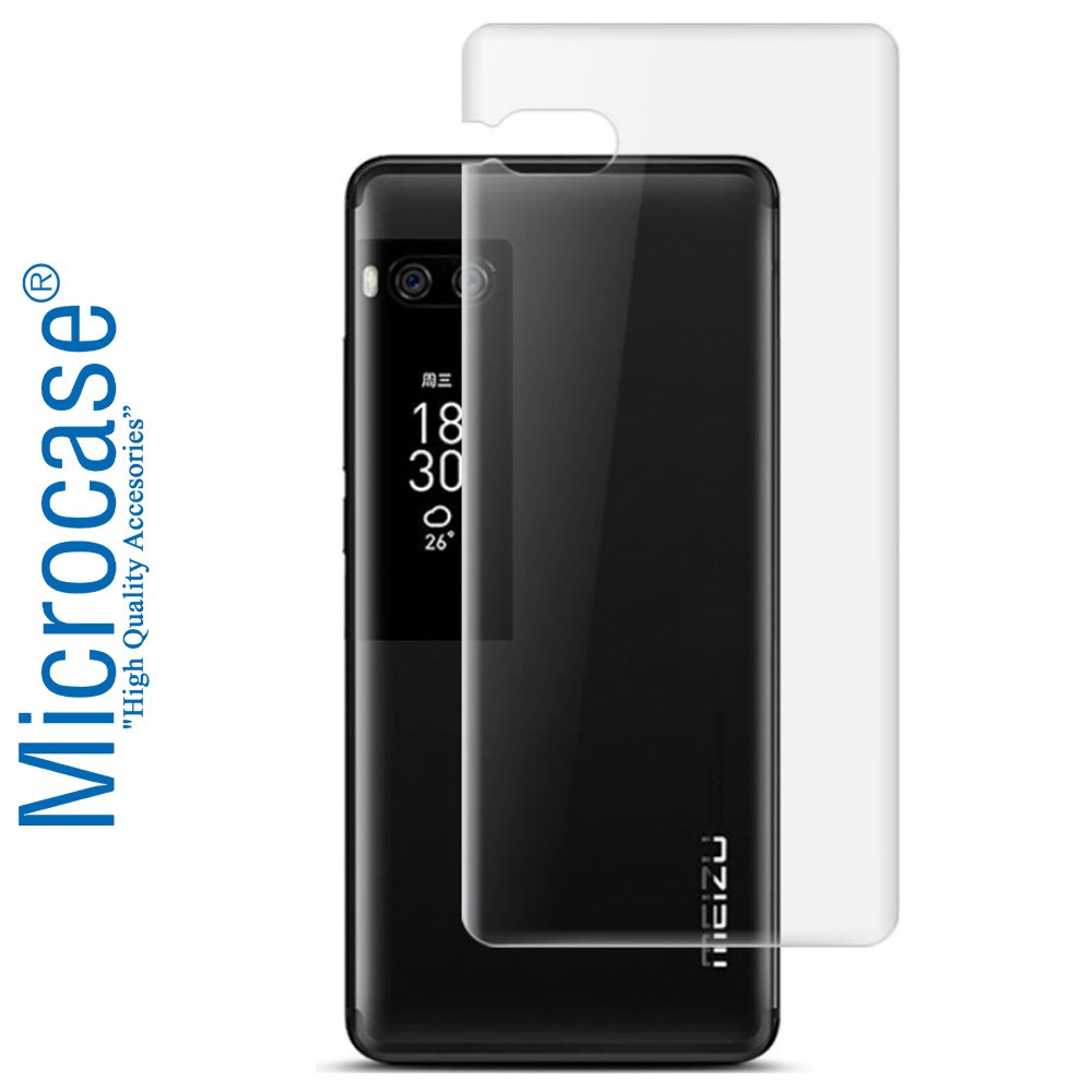 Microcase Meizu Pro 7 Full Arka Kaplama TPU Soft Koruma Filmi