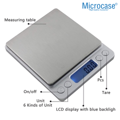 Microcase 3000 Gr./0.1 Gr. Mini Hassas Lcd Ekranlı Terazi Tartı - AL5216