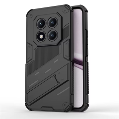 Microcase Xiaomi POCO M8 Pro / Redmi NOTE 15 Pro Plus 5G İle Uyumlu Matrix Serisi Armor Standlı Perfect Koruma Kılıf - Siyah AL3416