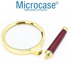 Microcase 80 mm Çap 10X Büyütme El Tipi Büyüteç - Model BY3