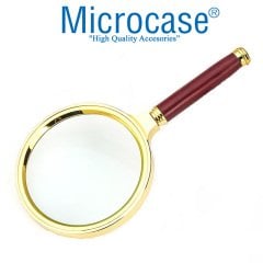 Microcase 80 mm Çap 10X Büyütme El Tipi Büyüteç - Model BY3