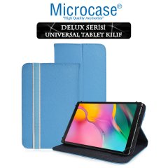 Microcase Samsung Galaxy Tab A 10.1 2019 T510 Delüx Serisi Universal Standlı Deri Kılıf - Turkuaz