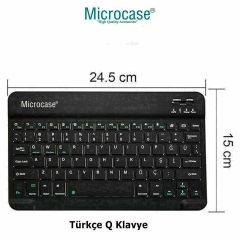 Microcase Huawei MatePad 11 2023 Kot Desenli Tablet Çanta+Türkçe Bluetooth Klavye+Mouse+Tablet Standı-AL8129
