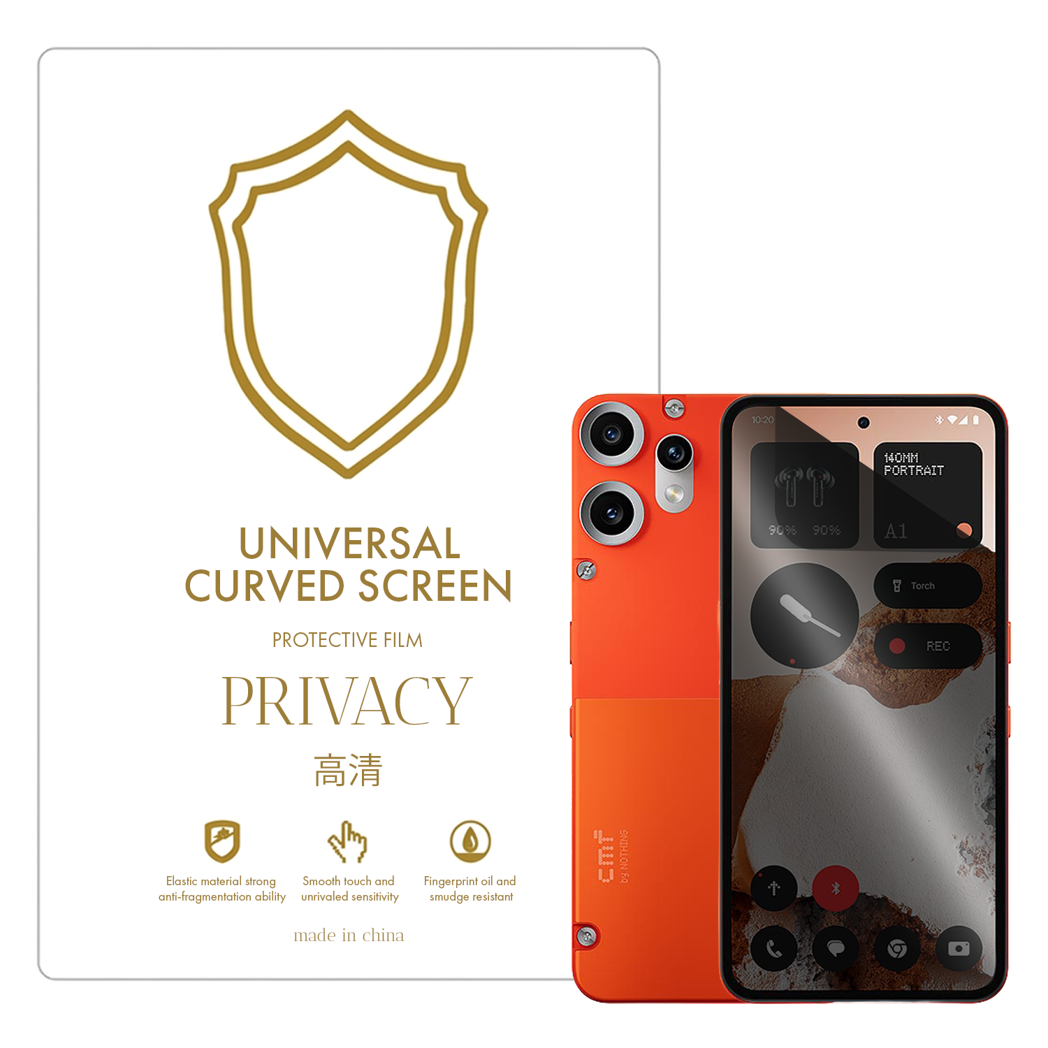 Microcase Nothing CMF Phone 2 ile Uyumlu Privacy Gizlilik Filtreli Hayalet Nano Ekran Koruyucu-EKM110