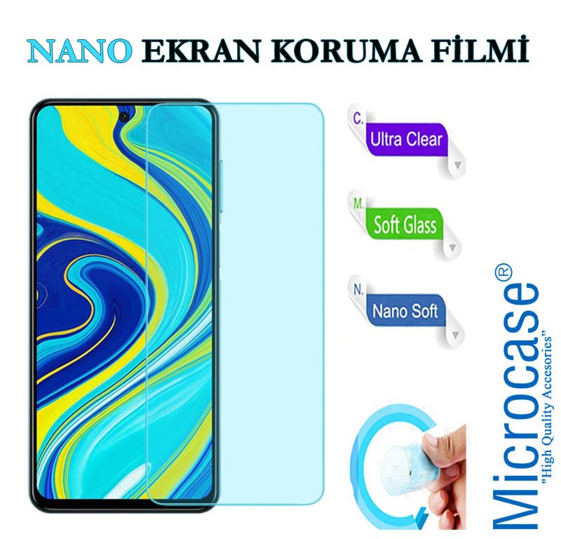Microcase Xiaomi Redmi Note 9S - Redmi Note 9 Pro - Redmi Note 9 Pro Max Nano Esnek Ekran Koruma Filmi