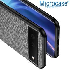 Microcase Google Pixel 7 Fabrik Serisi Kumaş Desen Kılıf - AL3361