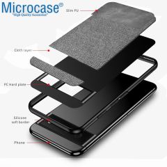 Microcase Google Pixel 7 Fabrik Serisi Kumaş Desen Kılıf - AL3361